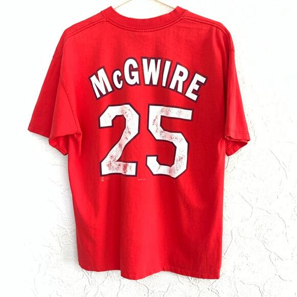 MENS MARK MCGWIRE 1998 VINTAGE PLAYER JERSEY SHIRT SIZE LARGE RARE - Picture 2 of 6
